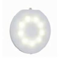 Astralpool LED LumiPlus Flexi  s bielym teplým svetlom a  ozdobným svetlo šedým rámčekom